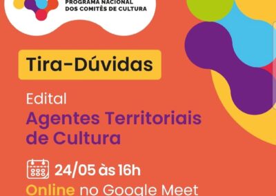 Live Tira-dúvidas para os candidatos do Edital de Agentes Territoriais