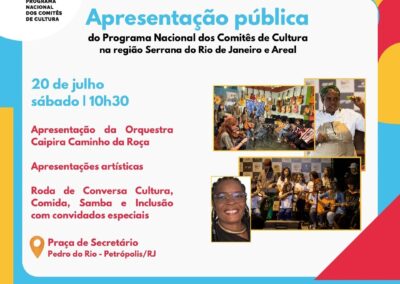 Apresentação pública do Instituto Caminho da Roça