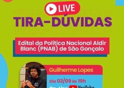 Live Tira Dúvidas PNAB – Edital Multilinguagens