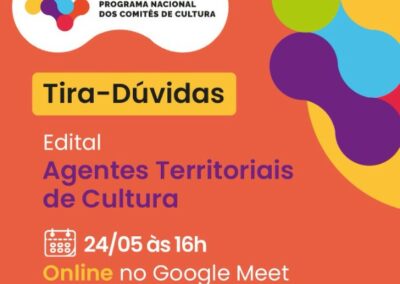 Live Tira Dúvidas Edital Agentes Territoriais de Cultura