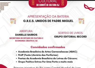 Sarau Cultural do Comitê de Cultura RJ